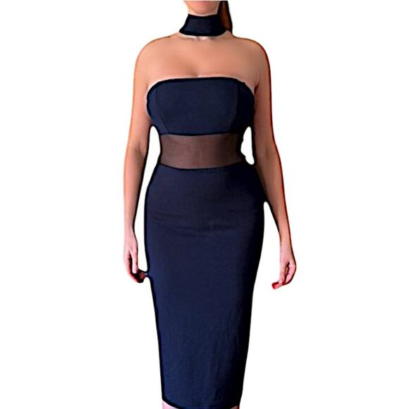 ABS Allen Schwartz Blue Dress | Size 8 - Picture 5 of 8